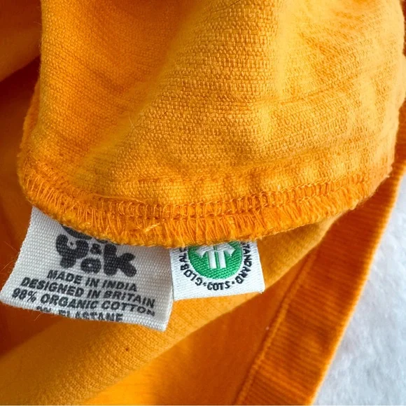 Lucy & Yak Mini Pini Corduroy Overall Dress Orange - Picture 10 of 13